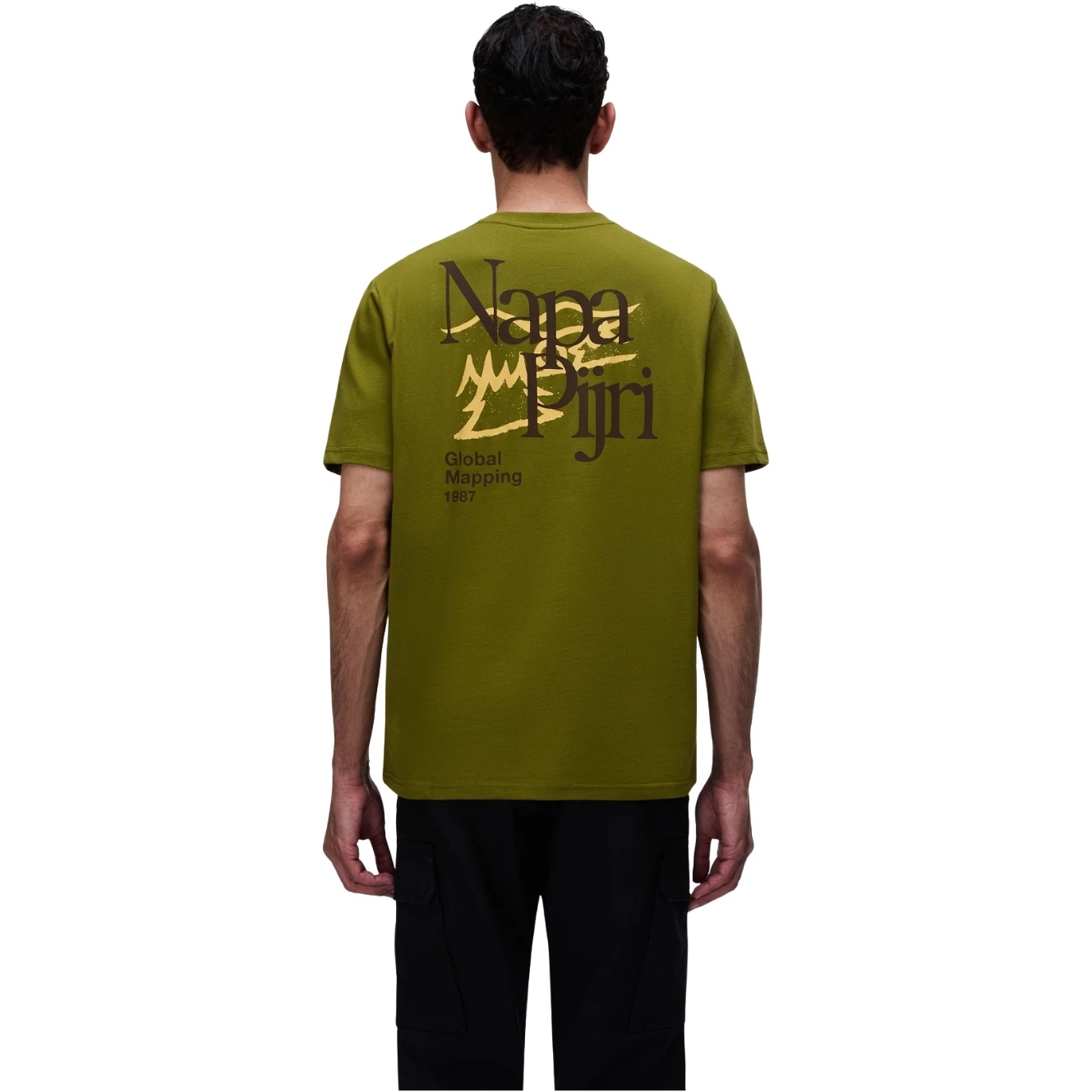 2026 Napapijri Mens Yose Graphic T-Shirt NP0A8BA6G4C1 - Avocado